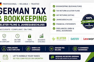 handle german tax, bookkeeping, elster and jahresabschluss
