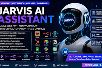 create jarvis ai assistant claude web app n8n workflow jarvis crm automation fix