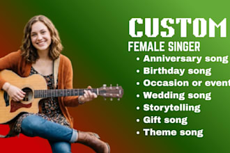 sing emotional personalised wedding val birthday anniversary gift custom song