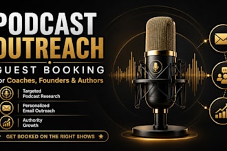 do podcast outreach and guest booking for coaches and founders