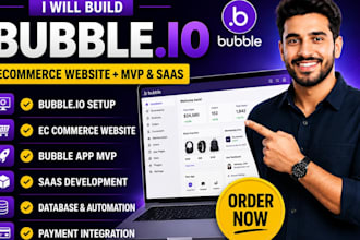 build bubble io ecommerce website bubble app mvp bubble saas bubble developer