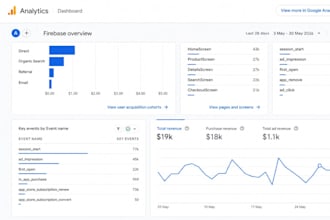 iwill setup firebase analytics and conversion tracking for android apps