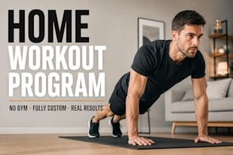 create a home workout plan to build muscle and lose fat without a gym