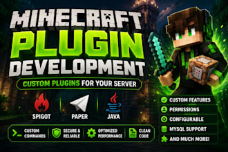 create custom minecraft plugins in java