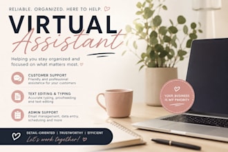 be your virtual assistant and data entry