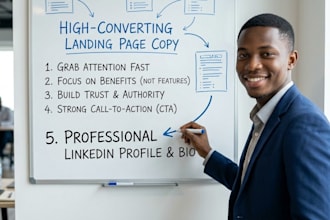 write a professional linkedin profile optimization and bio