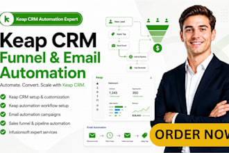 setup keap keap CRM keap automation email automation and be infusionsoft expert