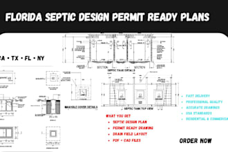 prepare florida septic drawings and calculations