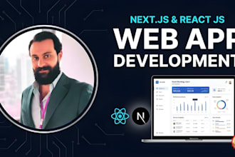 develop a custom full stack web app using react next js
