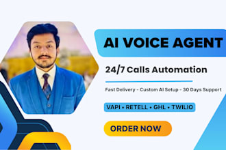 build ai voice agent, ai phone bot and ai calling assistant for business