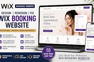 design wix booking website wix appointment booking website