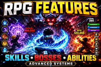 create advanced roblox rpg features like skills bosses and abilities