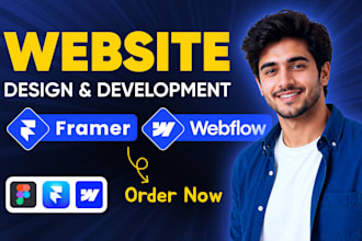 design, develop webflow framer website, figma to webflow, framer developer