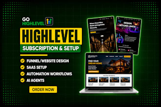 setup and manage gohighlevel website, emails SMS automation sales funnel