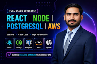 build scalable ai powered full stack web apps with react node and postgres