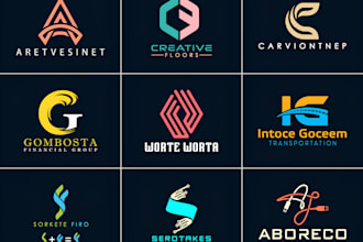design modern minimalist technology logo for startup business