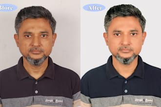 professional headshot image editing 1 hour