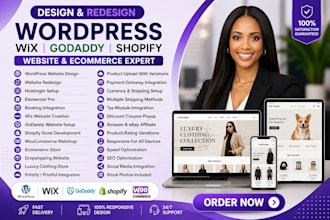 design,redesign hostinger website godaddy webshop ecommerce website wix ionos