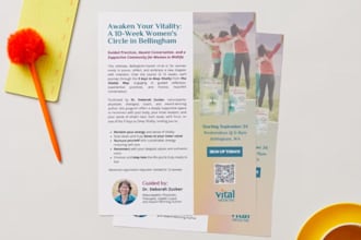 design branded flyers, postcards, and stationary