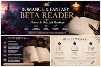 leitura beta para o seu romance ou fantasia e feedback