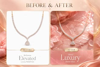 make realistic jewelry product mockups for ecommerce
