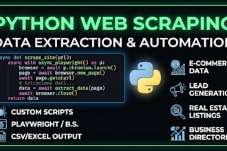 build a custom python web scraper for data extraction