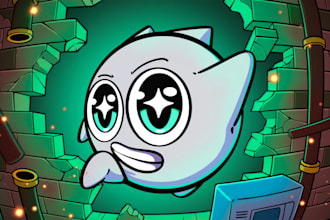 draw a professional 2d cartoon character for you