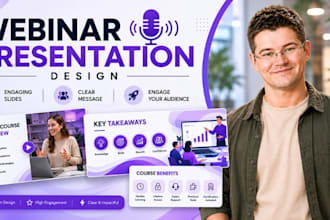 webinar presentation design for online coaching and curse slide presentation