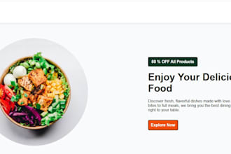 create a restaurant or small business website