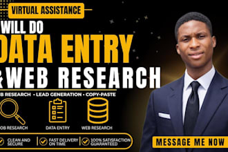 do data entry, web research, excel data entry, and excel data entry jobs