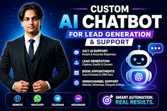 build a custom ai chatbot for lead generation and support