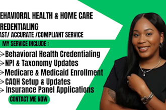 do behavioral health home care insurance credentialing for florida, pennsylvania