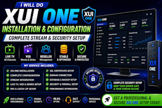 do xui one panel with complete streaming service server setup