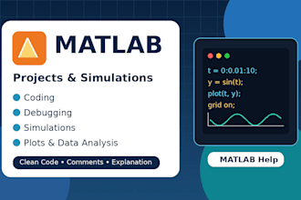 help with matlab projects, simulations, and debugging