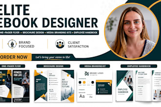 design canva one pager business flyer bifold trifold brochure employee handbook