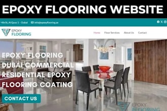 design wix epoxy website concrete resurfacing website floor coating website