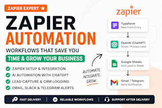 setup zapier automation and workflow integration