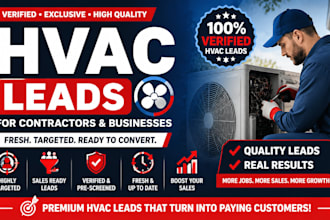 provide verified hvac leads for contractors and businesses