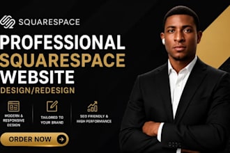 build a custom squarespace website design or redesign
