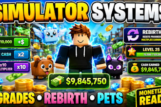 develop advanced roblox tycoon and simulator features with pets and rebirths