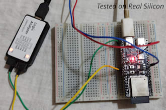 write or debug custom firmware for esp32, stm32, or avr in c