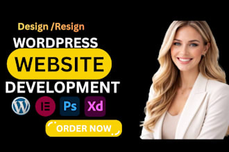 design a wordpress website using elementor or wpbakery