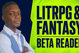 beta read your litrpg progression fantasy or sci fi novel