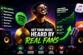 do organic music promotion for real audience growth and playlist placements