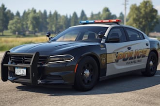 realistic beamng police car mods emergency lights and custom liveries
