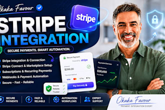integrate stripe payment gateway, stripe API and stripe connect