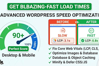 optimize wordpress speed and fix core web vitals