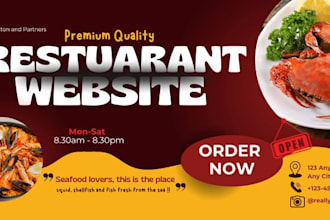 create best editable cafe website and food restuarant
