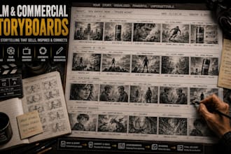 create film animation and commercial storyboards