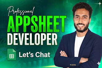 build or fix custom appsheet apps from excel or google sheets